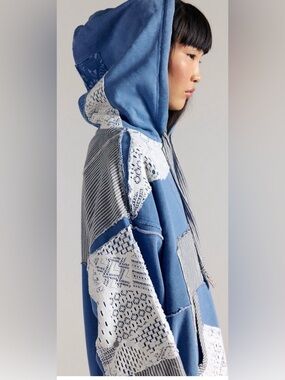 Free People We the Free Tattered Romance hoodie